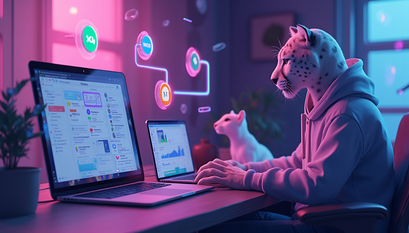 Tableau illustrant divers outils SaaS pour améliorer la productivité des indépendants